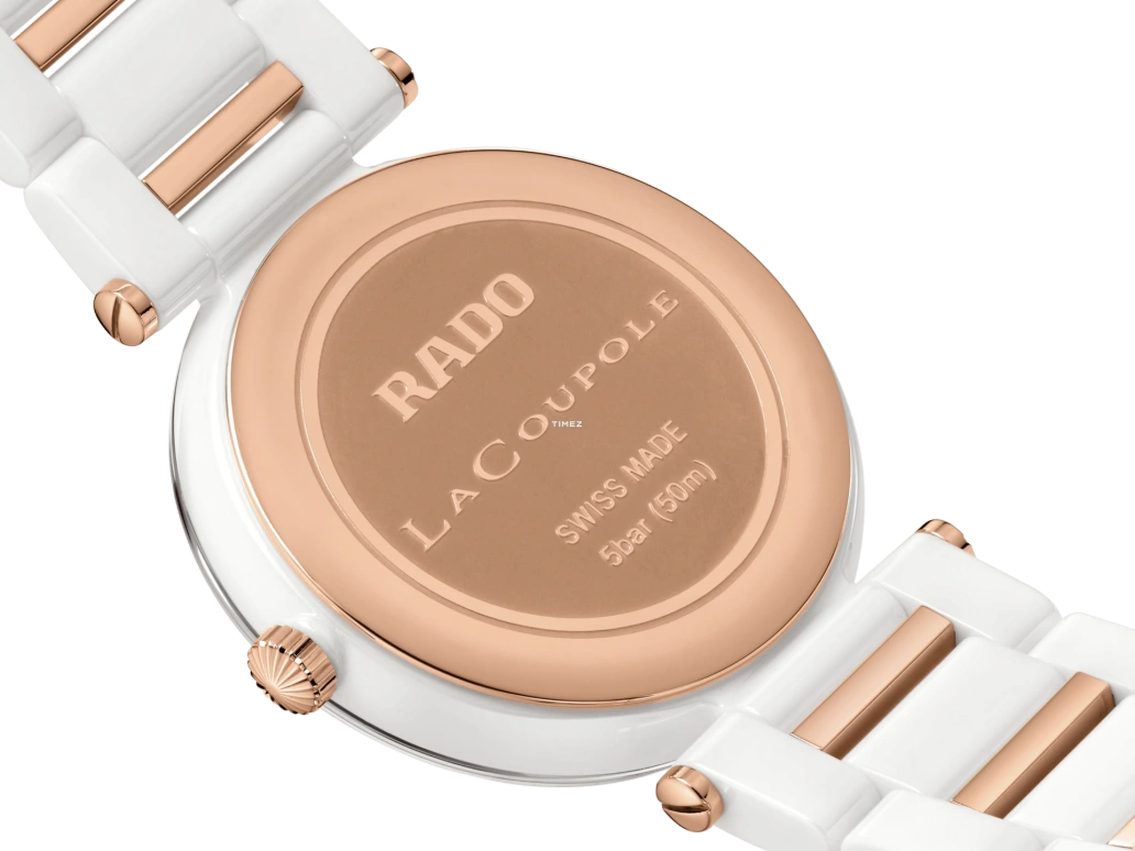 Rado,Coupole 31mm,31mm,Ceramic,Silver,Quartz,Day,In-house Caliber,R22240703