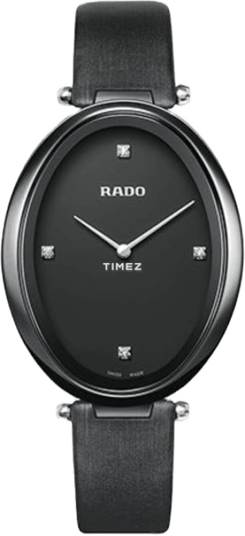 Rado,Esenza 33mm,33mm,Ceramic,Black,Quartz,In-house Caliber,Sapphire,Crystal Glass,R53093715