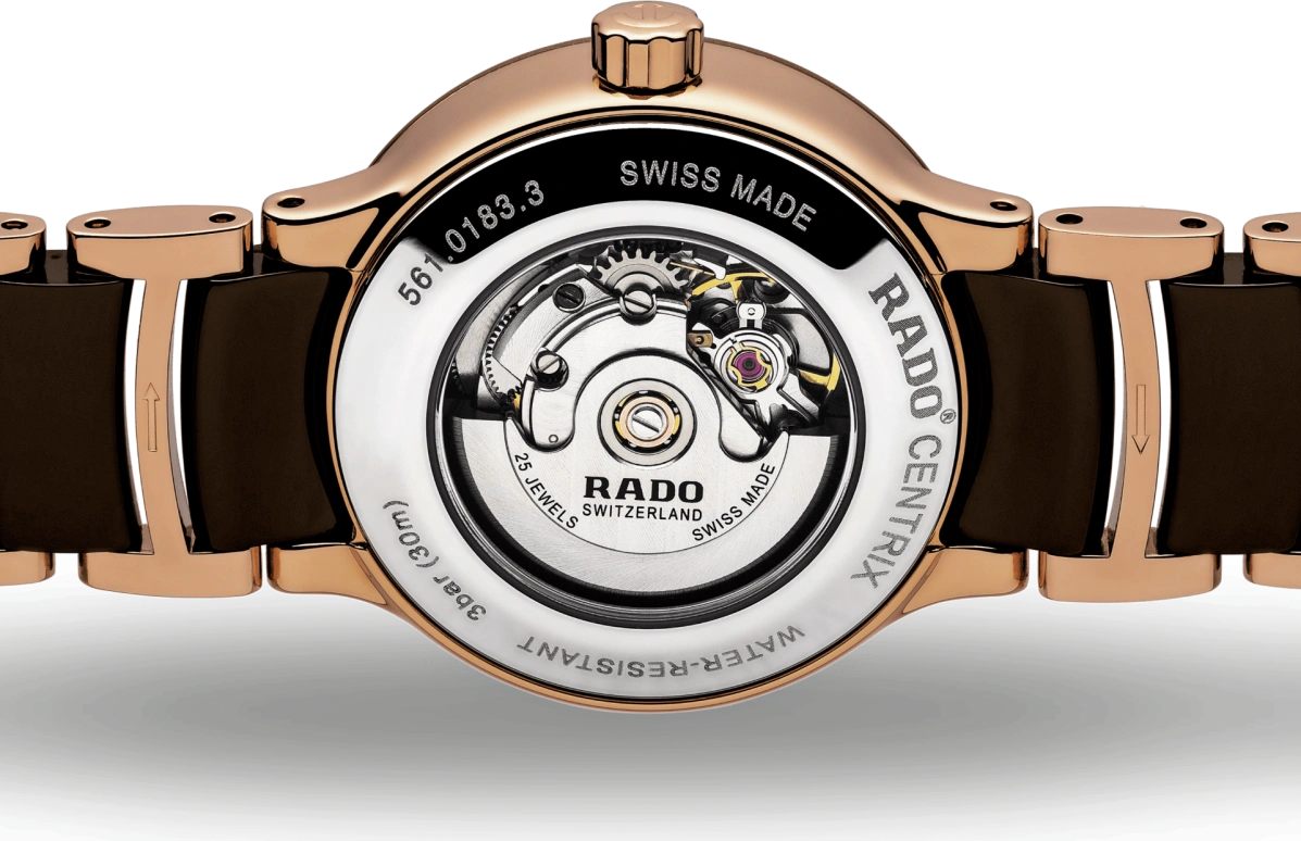 Rado,Coupole 28mm,28mm,Stainless Steel,Coffee,Automatic,Day,38hours,R30183752