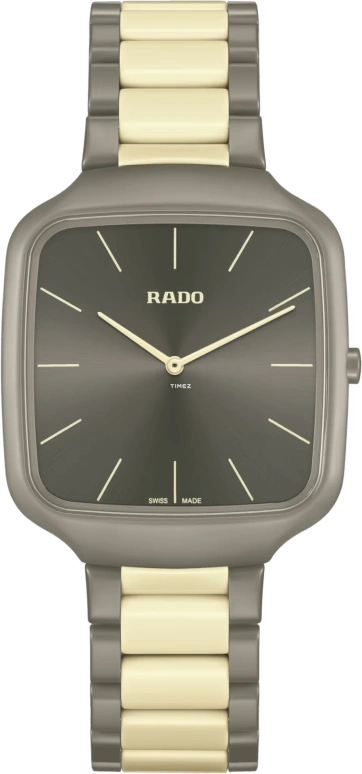 Rado,True Square 37mm,37mm,Ceramic,Green,Quartz,In-house Caliber,Sapphire,Crystal Glass,R27046172