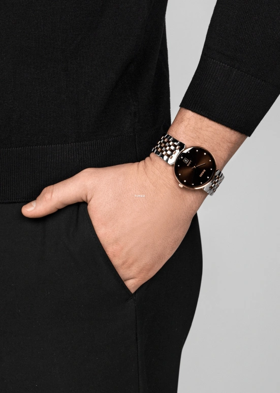 Rado,Florence 38mm,38mm,Stainless Steel,Brown,Quartz,Day,In-house Caliber,R48912763
