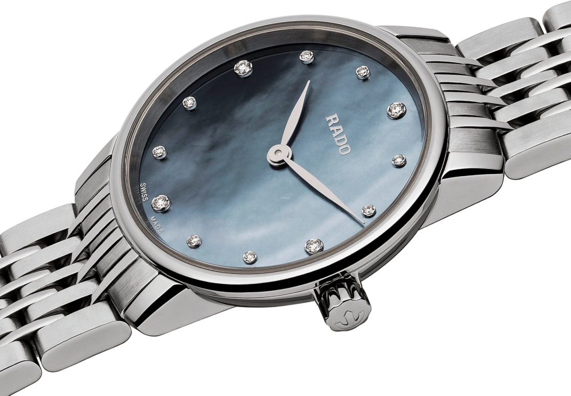 Rado,Coupole 27mm,27mm,Stainless Steel,Black,Quartz,In-house Caliber,Sapphire,Crystal Glass,R22897903