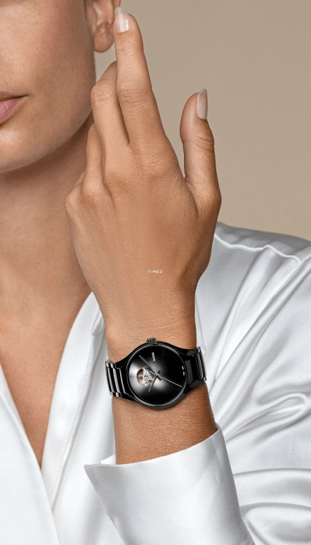 Rado,True Round 40mm,40mm,Ceramic,Black,Automatic,80hours,In-house Caliber,R27107152
