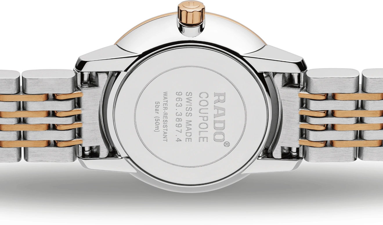 Rado,Coupole 27mm,27mm,Stainless Steel,White,Quartz,In-house Caliber,Sapphire,R22897933