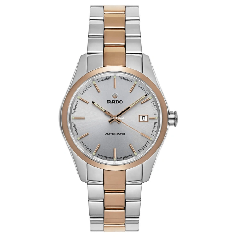 Rado,HyperChrome 40mm,40mm,Ceramos,Stainless Steel,Silver,White,Automatic,Day,42hours,R32980102