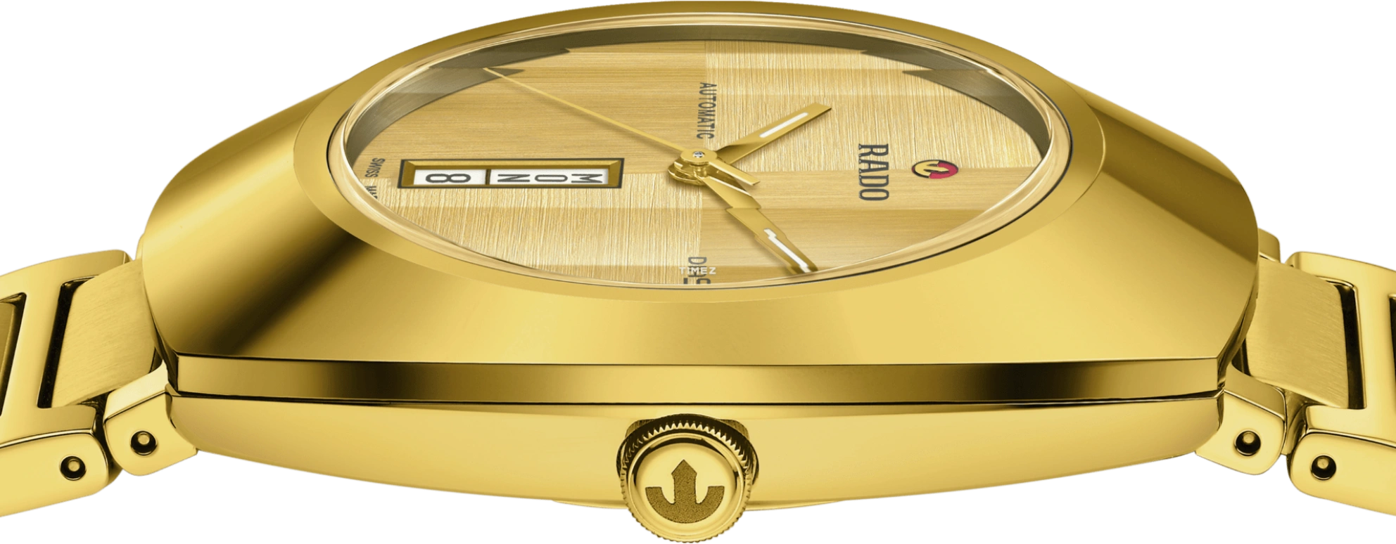 Rado,DiaStar Original 38mm,38mm,Stainless Steel,Gold,Automatic,Date,Day,R12161253