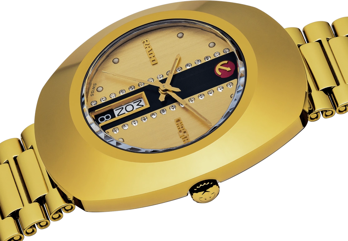 Rado,The Original 35mm,35mm,Stainless Steel,Yellow,Automatic,Date,Day,R12413343