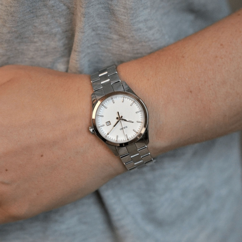 Rado,HyperChrome 31mm,31mm,Ceramic,Silver White,Quartz,Day,Sapphire,Crystal Glass,R32976123