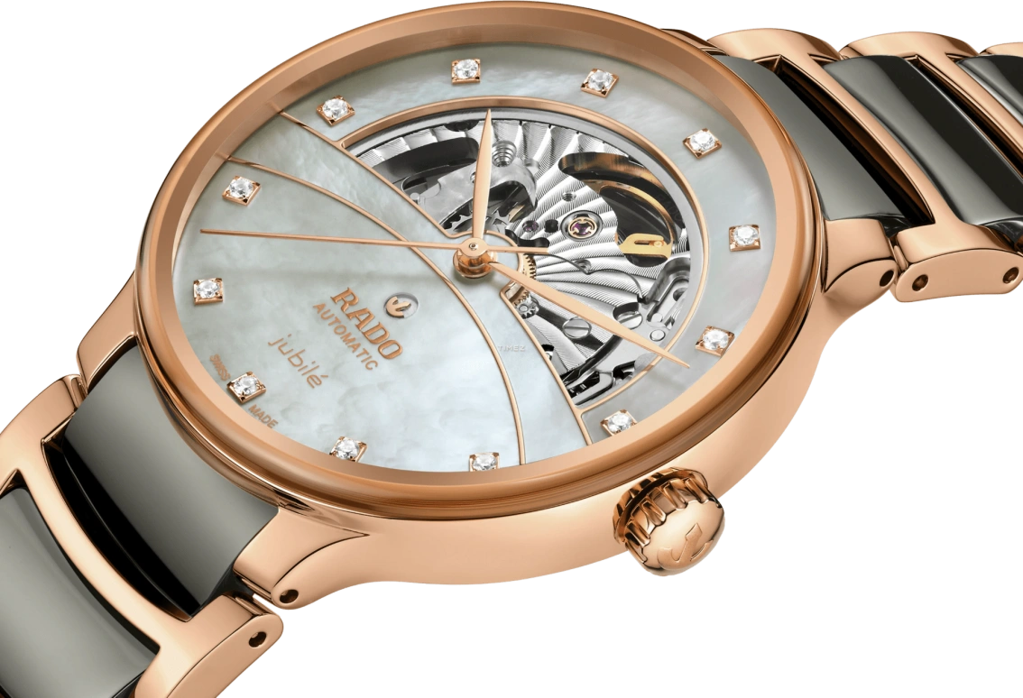 Rado,Centrix 39.50mm,39.50mm,Stainless Steel,Silver,Automatic,Anti-magnetic,In-house Caliber,R30028912