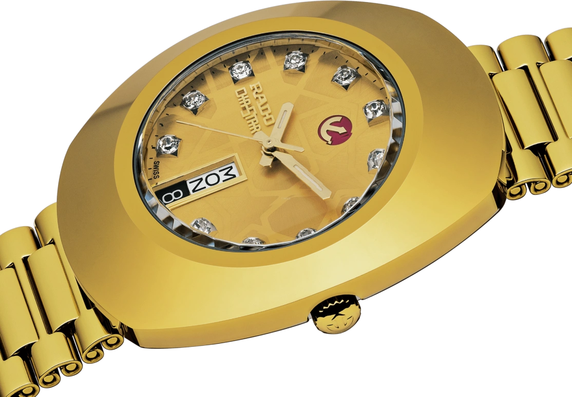 Rado,The Original 35mm,35mm,Stainless Steel,Gold,Automatic,Date,Day,R12413503