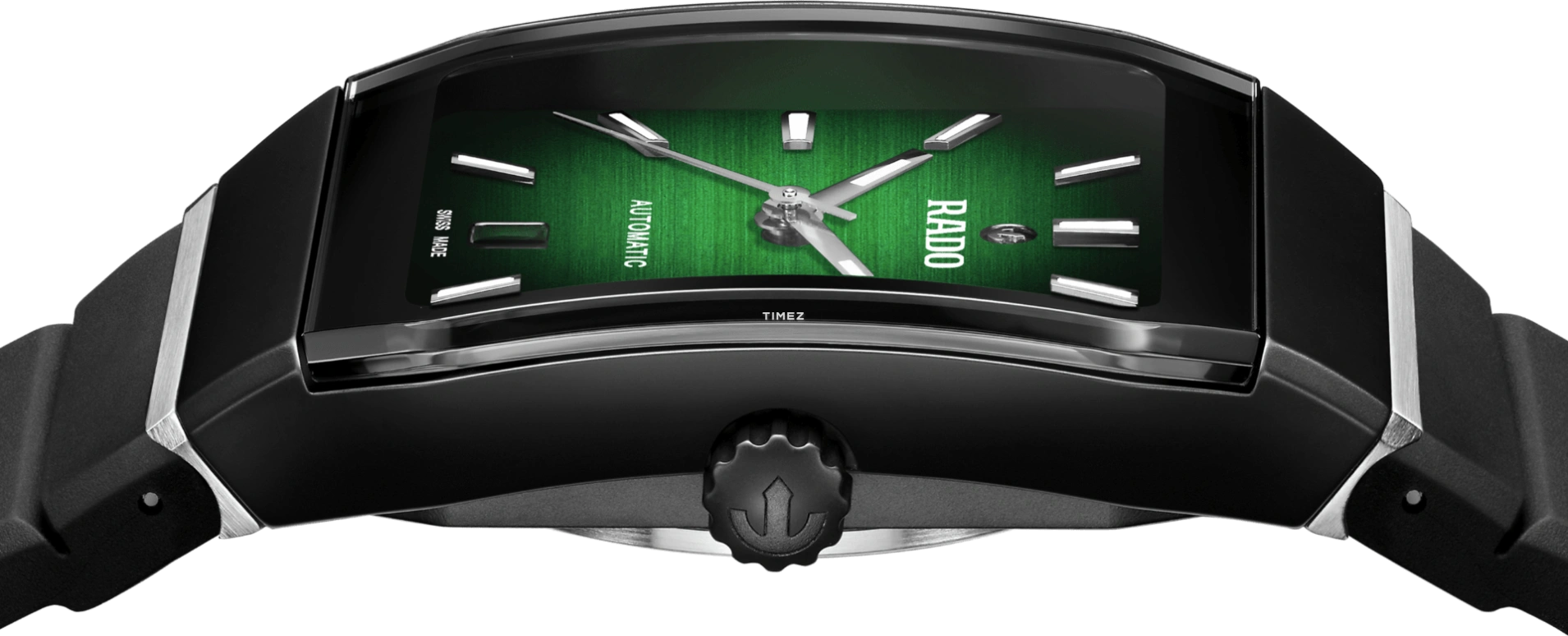 Rado,Anatom 32.50mm,32.50mm,Stainless Steel,Ceramic,Black,Automatic,Day,72hours,R10202319
