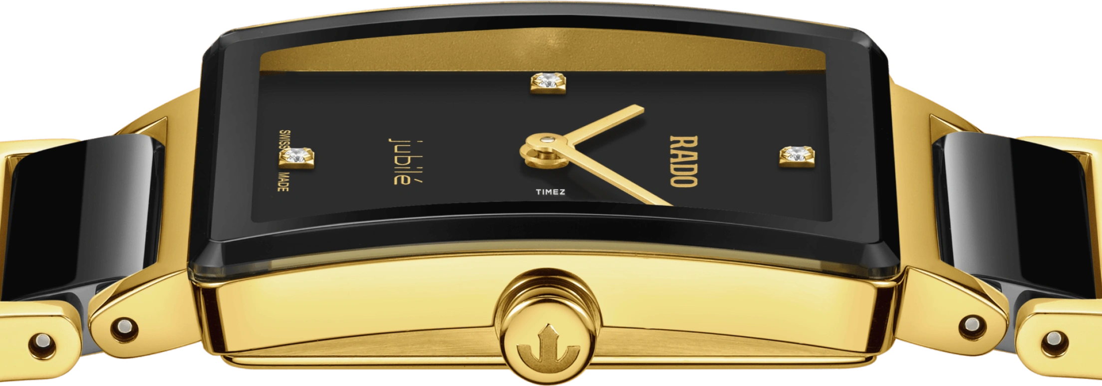 Rado,Integral 23mm,23mm,Stainless Steel,Black,Quartz,In-house Caliber,Sapphire,Crystal Glass,R20252702