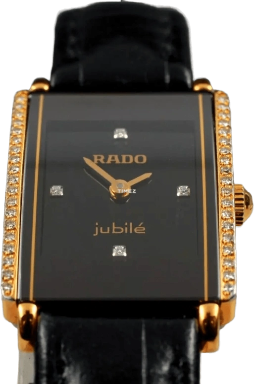 Rado,Integral 19mm,19mm,Stainless Steel,Black,Quartz,Sapphire,Crystal Glass,Rectangular,153,153.0339.3