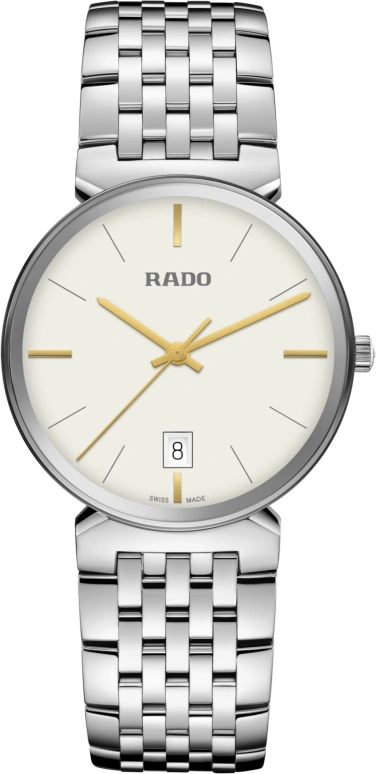 Rado,Florence 38mm,38mm,Stainless Steel,White,Quartz,Day,In-house Caliber,R48912013