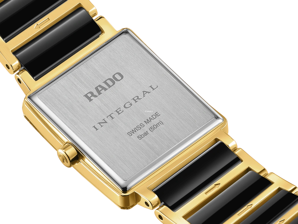 Rado,Integral 23mm,23mm,Stainless Steel,Black,Quartz,In-house Caliber,Sapphire,Crystal Glass,R20252702