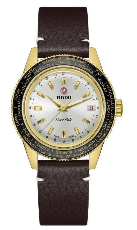 Rado,Captain Cook 39mm,39mm,Stainless Steel,Silver,Handwound,Day,World Time,R32193018