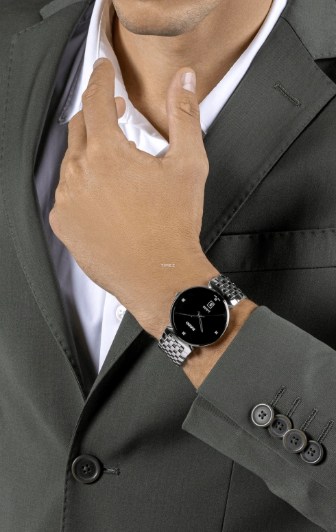 Rado,Florence 38mm,38mm,Stainless Steel,Black,Quartz,Day,In-house Caliber,R48912713