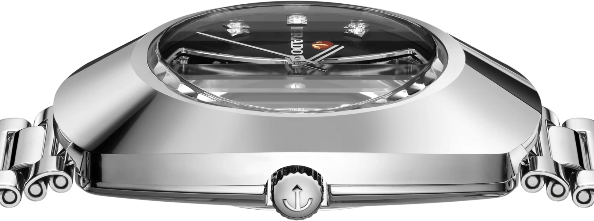 Rado,DiaStar Original 35mm,35mm,Stainless Steel,Black,Skeleton,Automatic,In-house Caliber,Sapphire,Crystal Glass,R12063103
