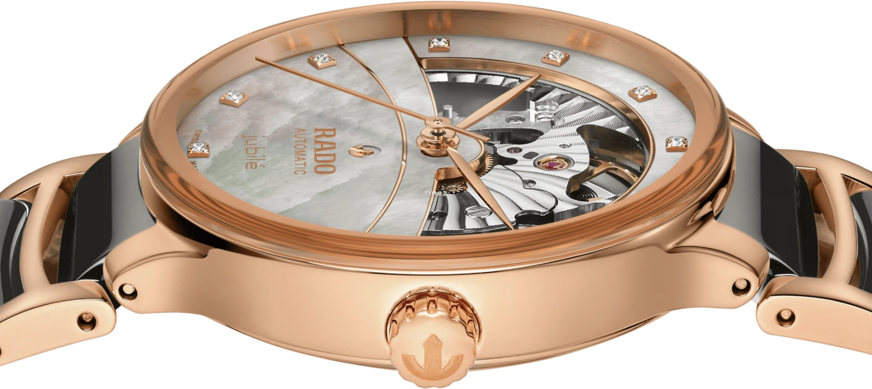 Rado,Centrix 35mm,35mm,Stainless Steel,Silver,Automatic,Anti-magnetic,In-house Caliber,R30029912