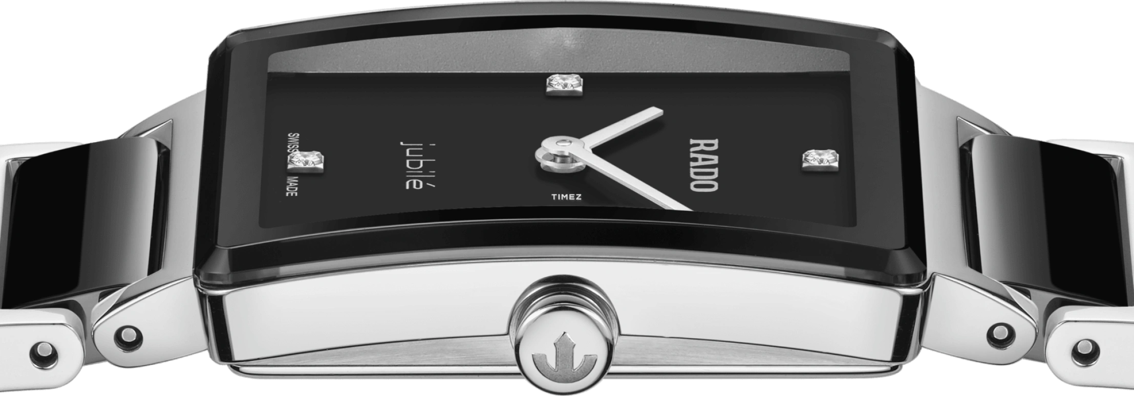 Rado,Integral 23mm,23mm,Stainless Steel,Black,Quartz,In-house Caliber,Sapphire,Crystal Glass,R20250712