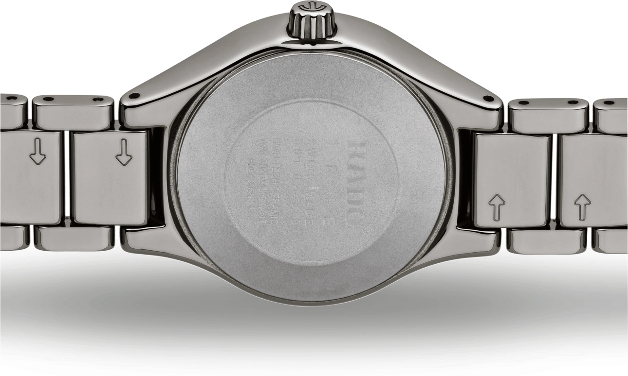 Rado,True Round 30mm,30mm,Ceramic,Grey,Automatic,Day,In-house Caliber,R27243712