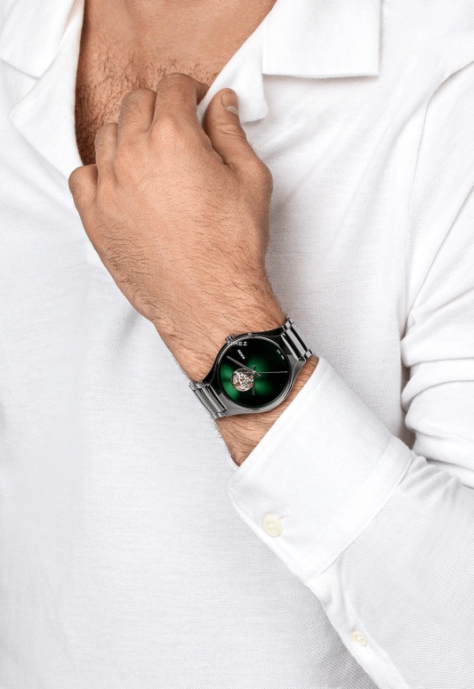 Rado,True Round 40mm,40mm,Ceramic,Titanium Gold,Green,Automatic,80hours,In-house Caliber,R27108312