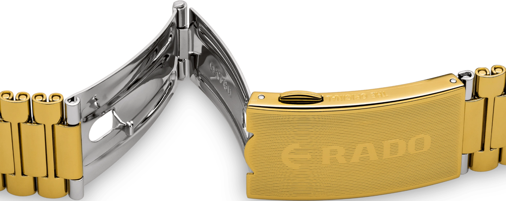 Rado,The Original 35mm,35mm,Stainless Steel,Gold,Automatic,Date,Day,R12413193