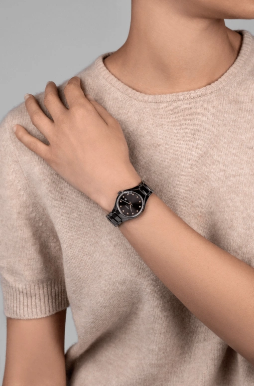 Rado,True Round 30mm,30mm,Ceramic,Coal Gray,Quartz,Day,In-house Caliber,R27060732