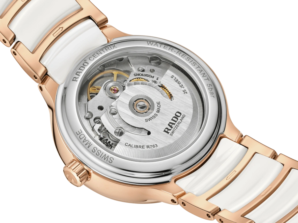 Rado,Centrix 35mm,35mm,Stainless Steel,Silver,Automatic,Day,In-house Caliber,R30037744