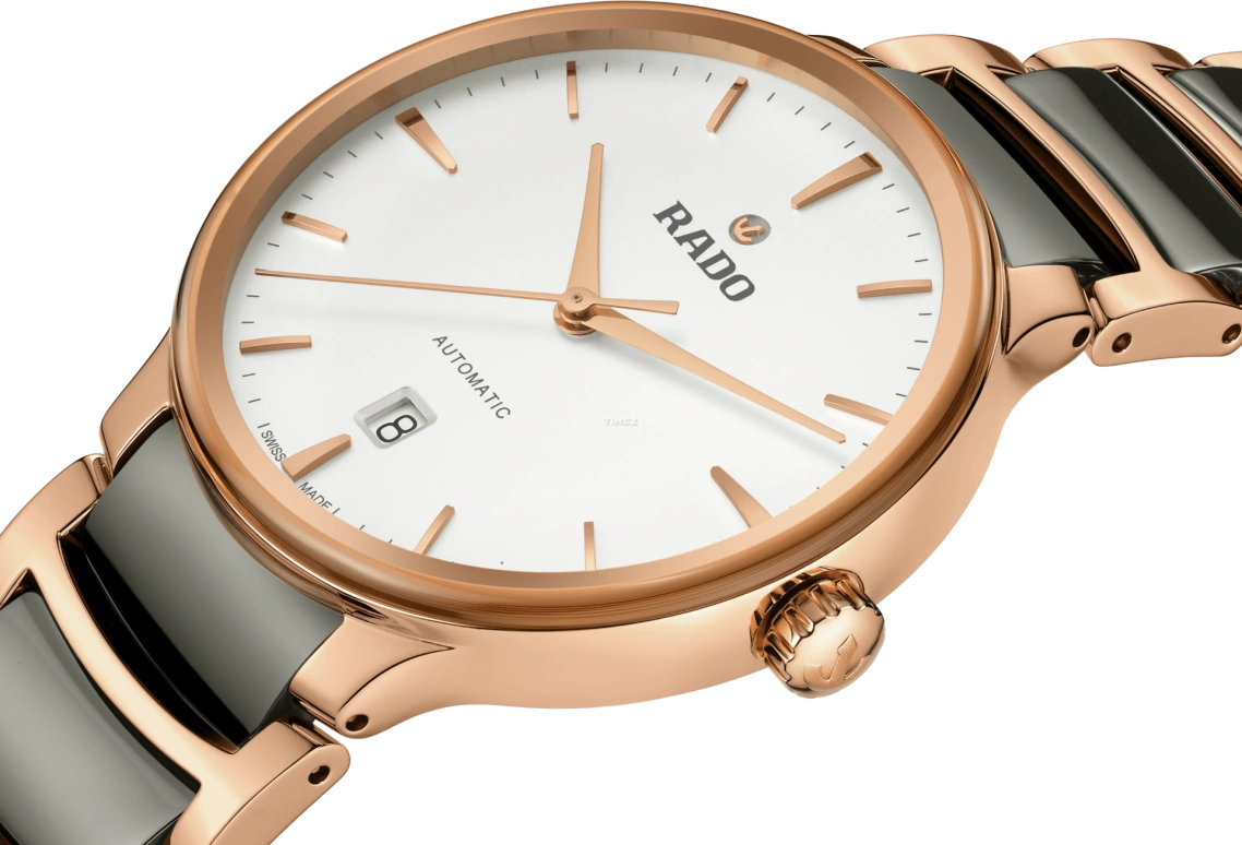 Rado,Centrix 39.50mm,39.50mm,Stainless Steel,White,Automatic,Day,Round,R30017012
