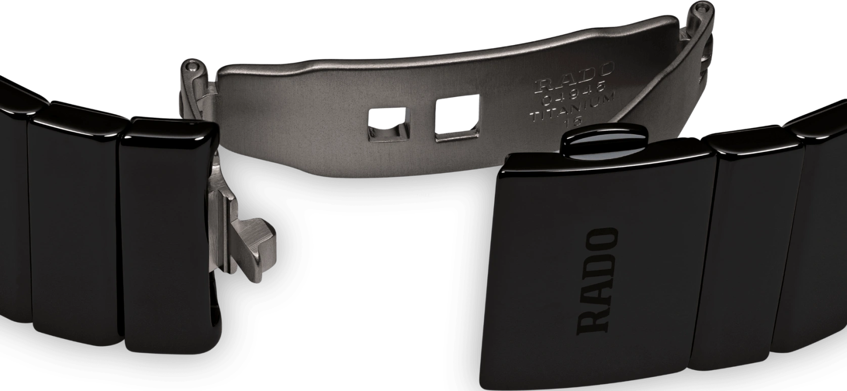 Rado,Ceramica 30x41.70mm,30x41.70mm,Ceramic,Black,Quartz,Sapphire,Crystal Glass,Rectangular,R21700722