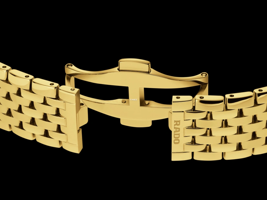 Rado,Florence 38mm,38mm,Stainless Steel,Gold,Quartz,Day,In-house Caliber,R48914713