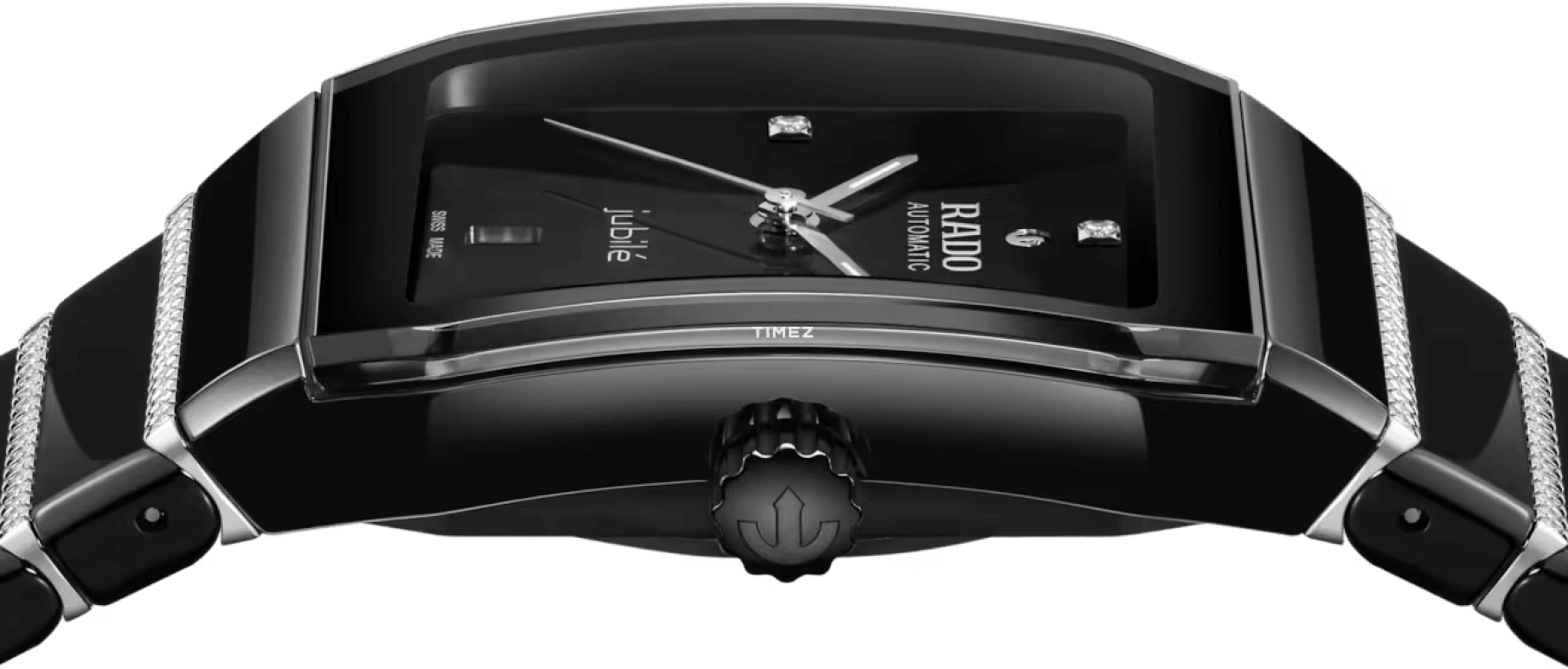 Rado,Anatom 32.50mm,32.50mm,Stainless Steel,Ceramic,Black,Automatic,Day,72hours,R10204712