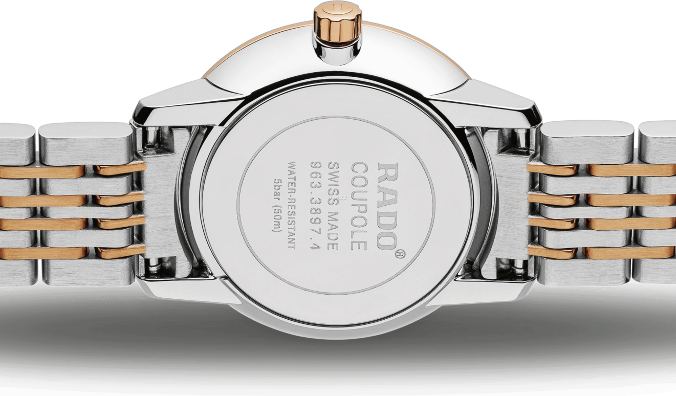 Rado,Coupole 27mm,27mm,Stainless Steel,White,Quartz,In-house Caliber,Sapphire,R22897923