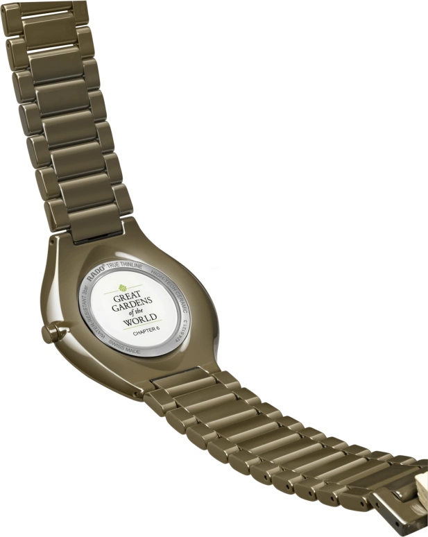 Rado,True Thinline 39mm,39mm,Ceramic,Olive Green,Quartz,In-house Caliber,Sapphire,Crystal Glass,R27121302