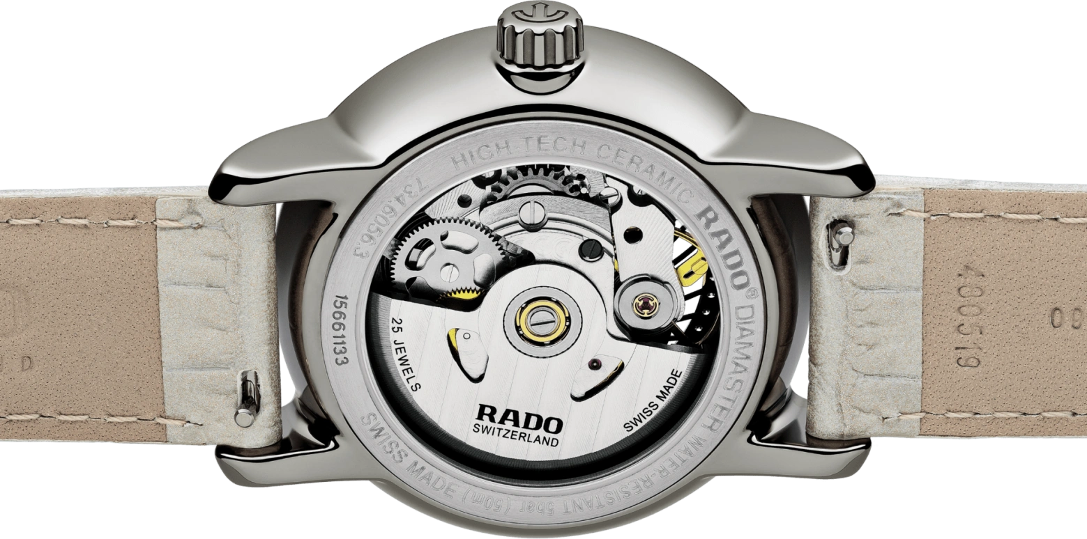 Rado,DiaMaster 35mm,35mm,Ceramic,White,Skeleton,Automatic,80hours,In-house Caliber,R14056935