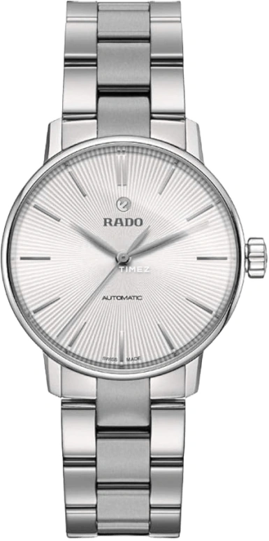 Rado,Centrix 32mm,32mm,Stainless Steel,Silver,Automatic,38hours,Sapphire,Crystal Glass,R22862013