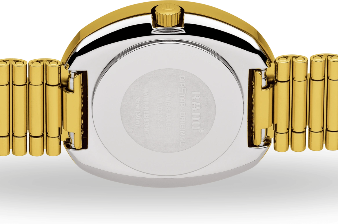 Rado,The Original 27.30mm,27.30mm,Stainless Steel,Gold,Automatic,Day,44hours,R12416393