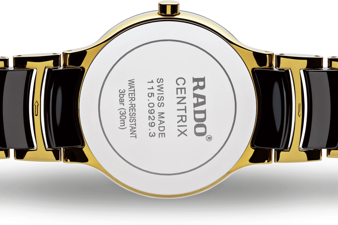 Rado,Centrix 38mm,38mm,Stainless Steel,Black,Quartz,Day,In-house Caliber,R30929712