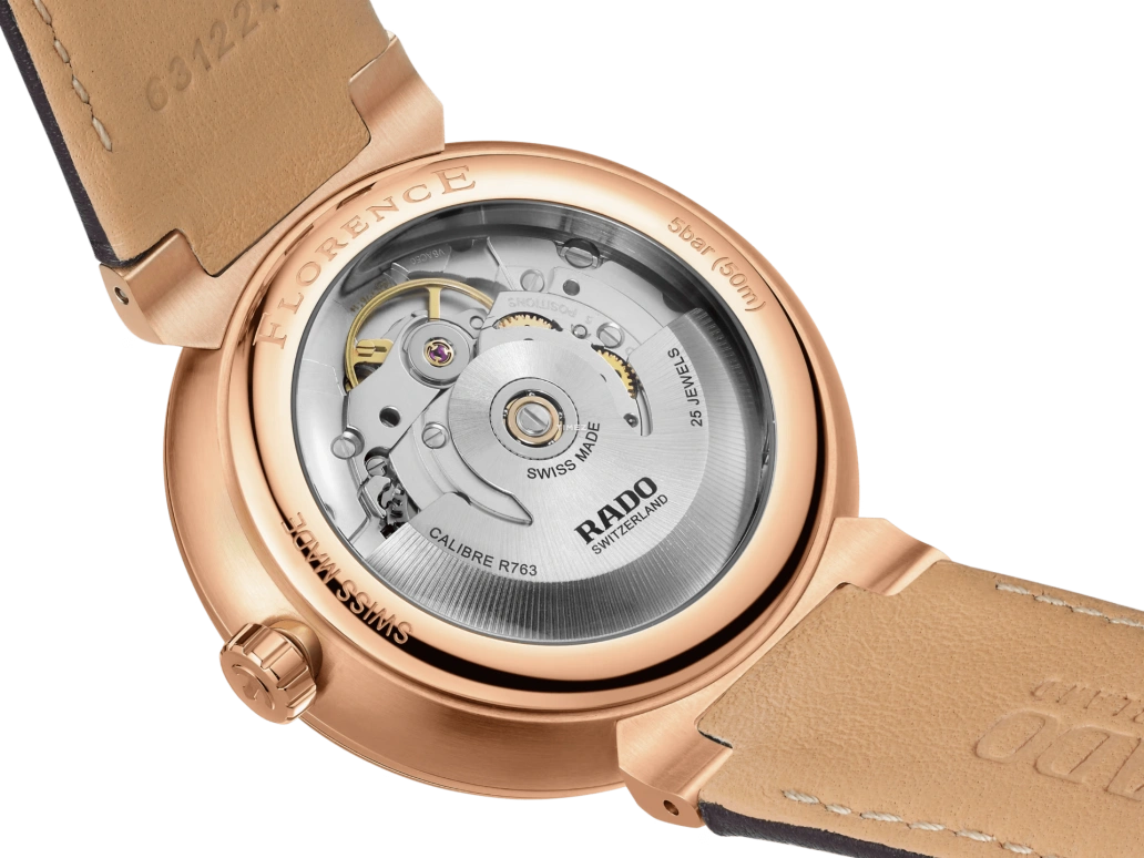 Rado,Florence 39mm,39mm,Stainless Steel,Silver White,Automatic,Day,80hours,R48905015