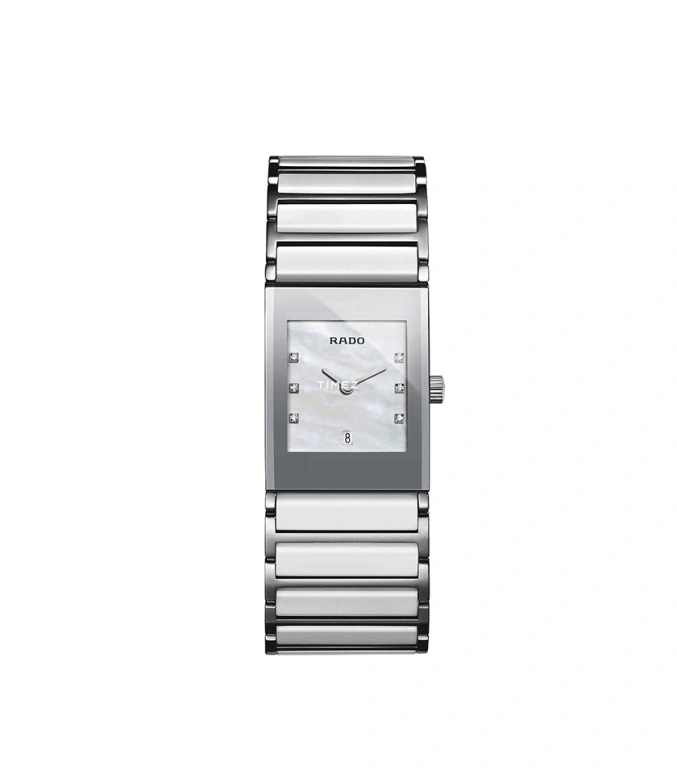 Rado,Integral ,Stainless Steel,White,Quartz,Day,Sapphire,R20746901