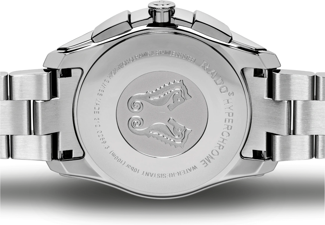 Rado,HyperChrome 44.90mm,44.90mm,Ceramic,Stainless Steel,Black,Quartz,Chronograph,Day,R32259163