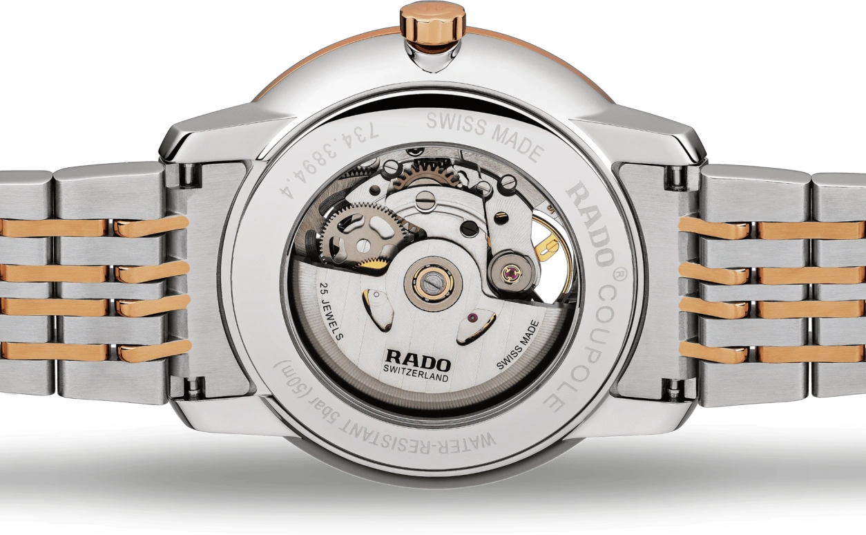 Rado,Coupole 41mm,41mm,Stainless Steel,Black,Skeleton,Automatic,80hours,In-house Caliber,R22894163