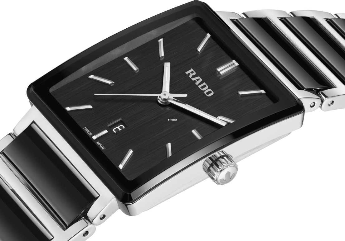 Rado,Integral 31.50mm,31.50mm,Stainless Steel,Black,Quartz,Day,In-house Caliber,R20255162