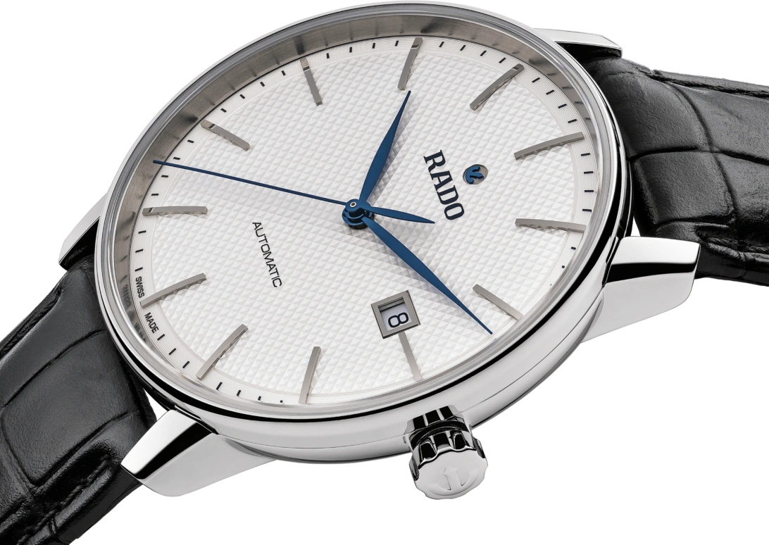 Rado,Coupole 41mm,41mm,Stainless Steel,White,Automatic,Day,80hours,R22876015