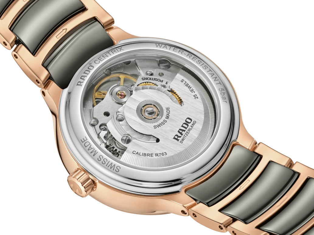 Rado,Centrix 35mm,35mm,Stainless Steel,Silver,Automatic,Day,In-house Caliber,R30037742