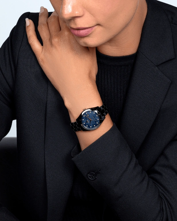Rado,HyperChrome 36mm,36mm,Ceramic,Black,Automatic,Day,In-house Caliber,R32044902