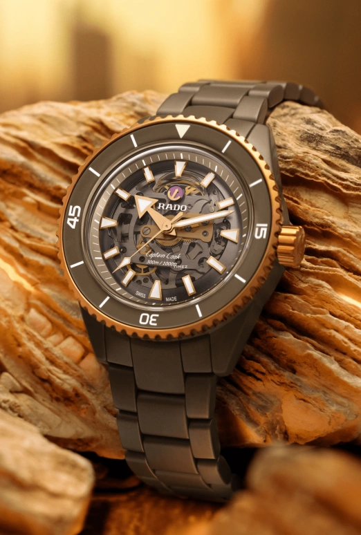 Rado,Captain Cook 43mm,43mm,Ceramic,Transparent,Automatic,Anti-magnetic,80hours,R32150162