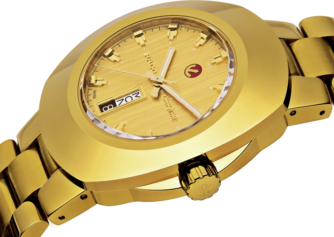 Rado,The Original 38.50mm,38.50mm,Stainless Steel,Gold,Automatic,Date,Day,R12999253
