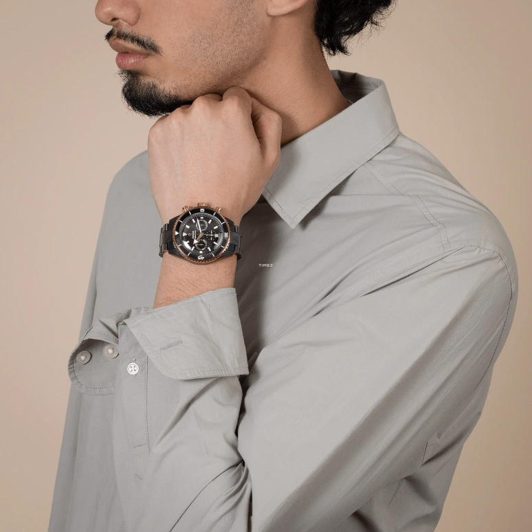 Rado,Captain Cook 43mm,43mm,Stainless Steel,Ceramic,Black,Automatic,Chronograph,Day,Anti-magnetic,R32190153